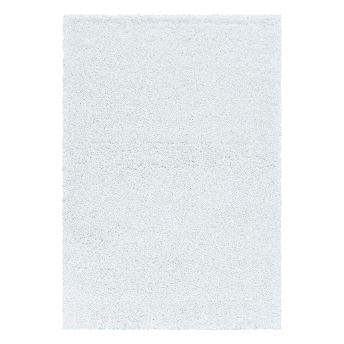 Hochflor Teppich Weiß Fluffy 280x370 cm - Weiß, Basics, Textil (280/370cm)