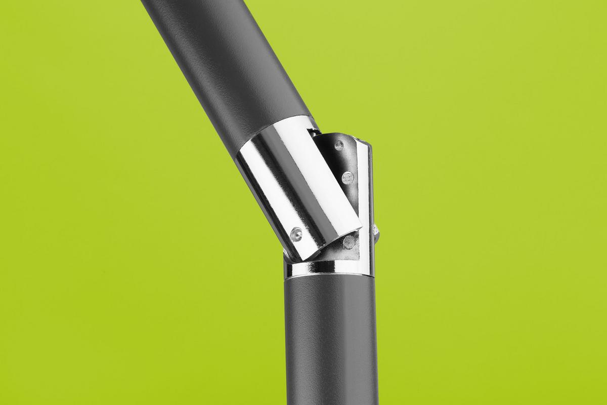 Sonnenschirm Bilbao BxHxT: 220x210x220 cm Hellgrün - Anthrazit/Hellgrün, Basics, Textil/Metall (220/210/220cm) - Schneider