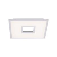 LED-Deckenleuchte Recess L: 45 cm dimmbar mit Fernbedienung - Weiß, Design, Metall (45/45/5cm)