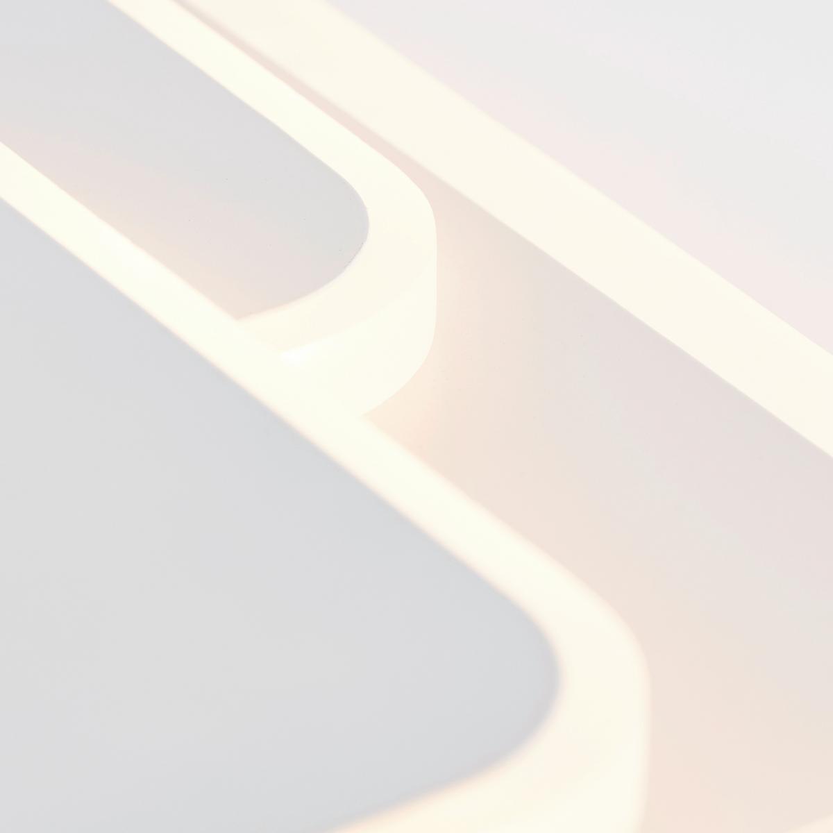 Deckenleuchte Geron L: 31 Cm Rechteckig 1-Flammig - Weiß, Design, Kunststoff/Metall (6/31/31cm) - Brilliant