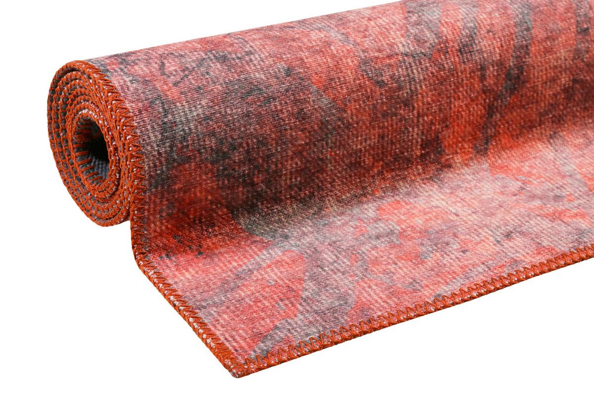 Webteppich Pepe Rot/rotbraun 80x150 Cm - Rotbraun/Rot, Trend, Textil (80/150cm) - WECON HOME