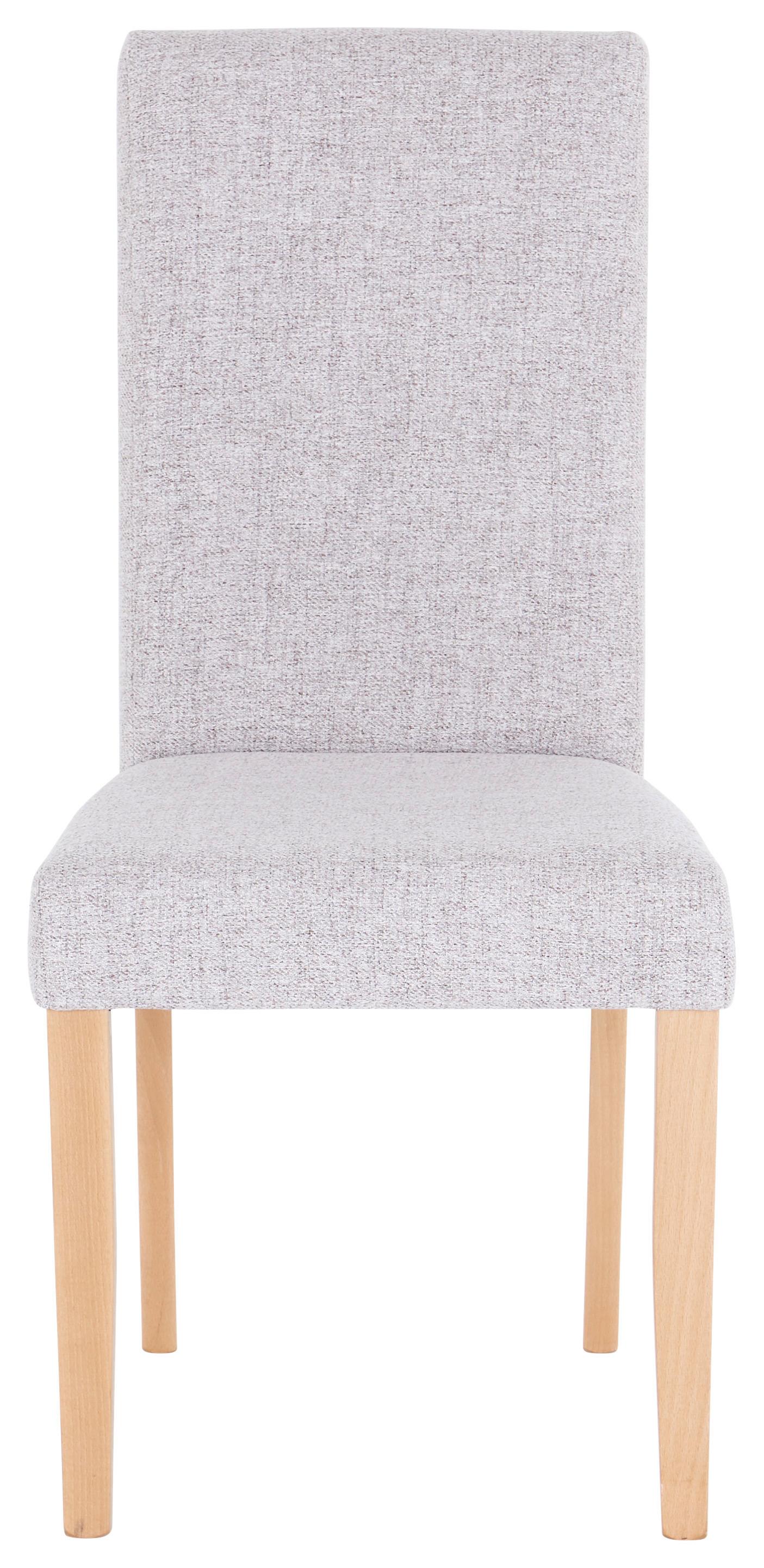 Esszimmerstuhl John Naturfarben Gepolstert - Beige/Naturfarben, KONVENTIONELL, Holzwerkstoff/Textil (43,5/94/59cm)