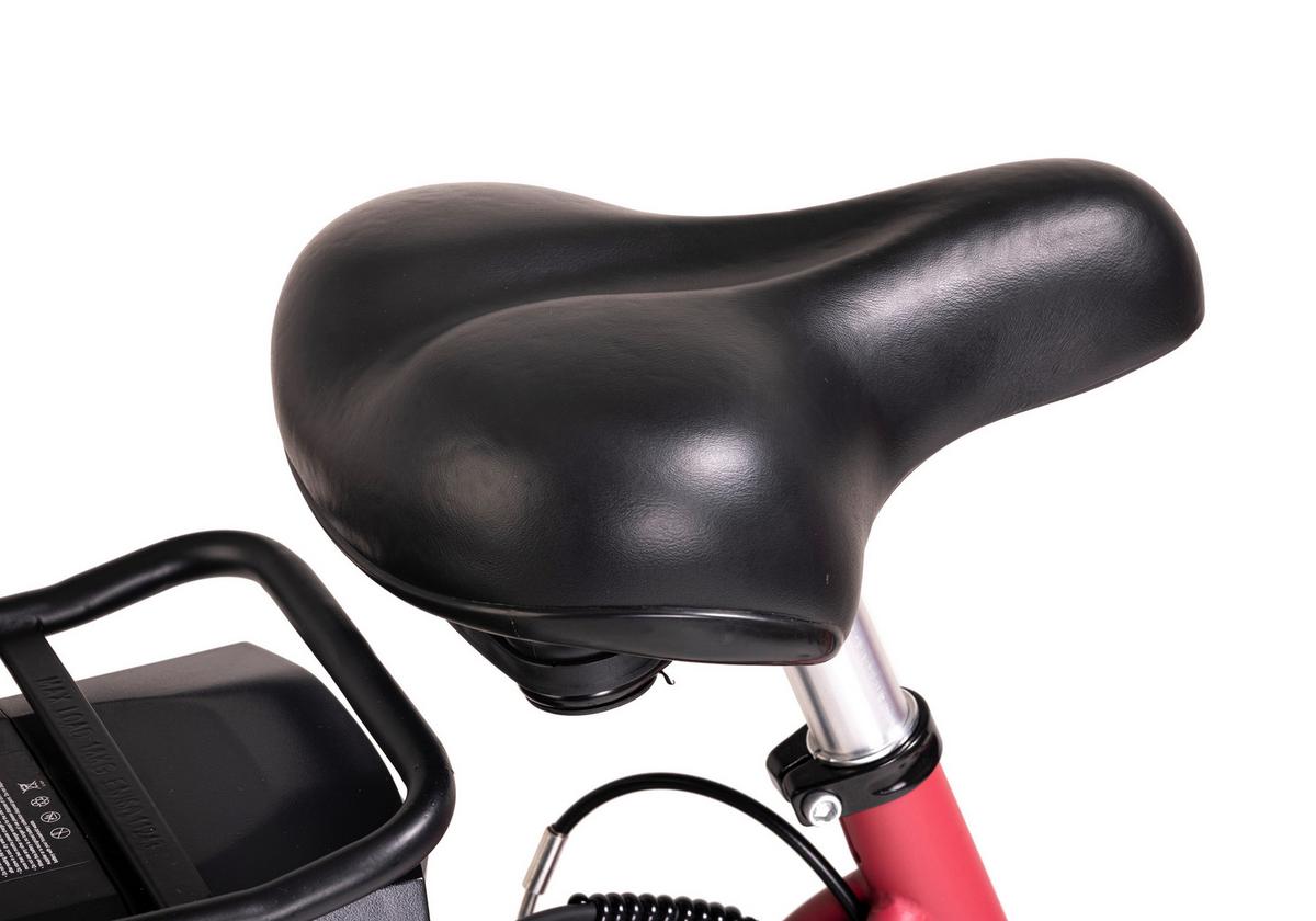 E-bike City Damen Carry On 28 Zoll 120 Km - Rot, Basics, Metall (180/70/100cm)