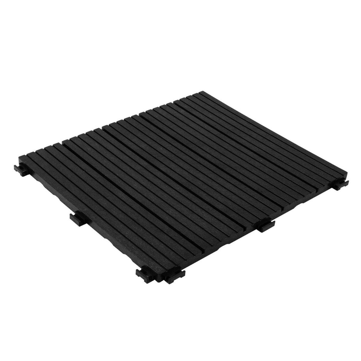 Terrassenfliese Claire Grau - Grau, KONVENTIONELL, Kunststoff (30/30cm) - Ambia Garden
