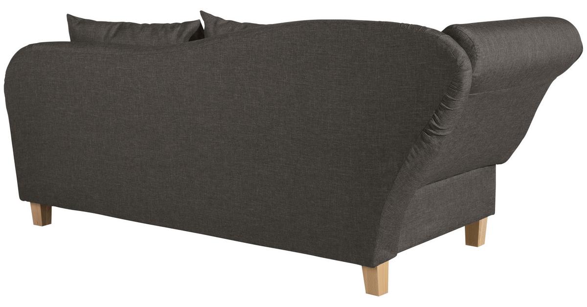 Recamiere Selma Braun Links mit Bettkasten+schlaffunktion - Buchefarben/Braun, Design, Textil (190/88/82cm) - Max Winzer
