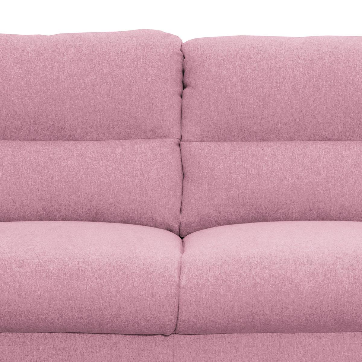 2-Sitzer-Sofa Tromso Rosa B: 158 cm - Schwarz/Rosa, Design, Textil (158/87/88cm) - Livetastic
