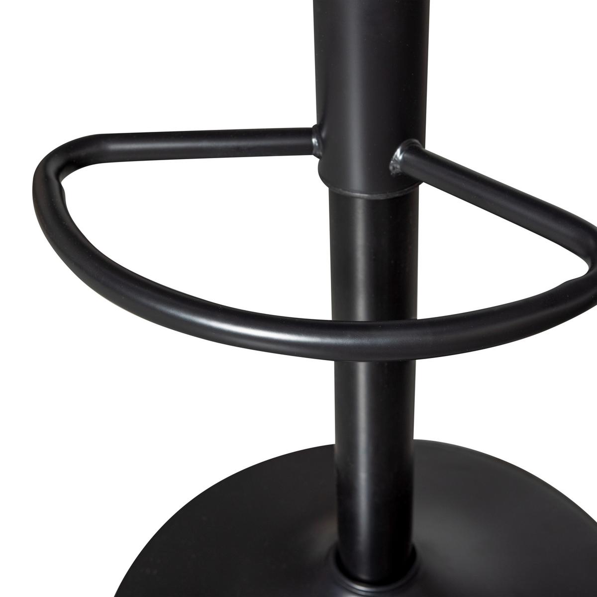 Barhocker Isaac Schwarz B: 39 Cm - Schwarz, Design, Metall (39/81/39cm) - Livetastic