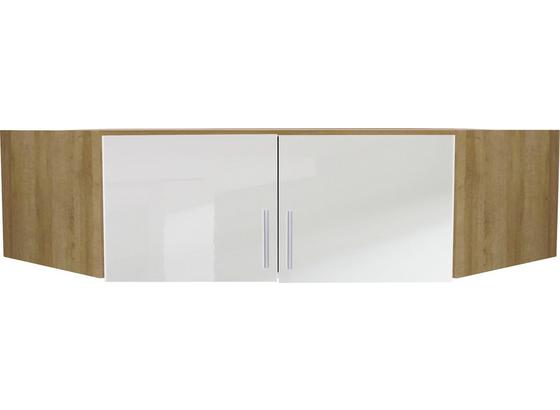 Aufsatzschrank Celle, 2-türig - Eichefarben/Weiß, MODERN, Holzwerkstoff (117/39/117cm) Aufsatzschrank Celle, 2-türig - Eichefarben/Weiß, MODERN, Holzwerkstoff (117/39/117cm)