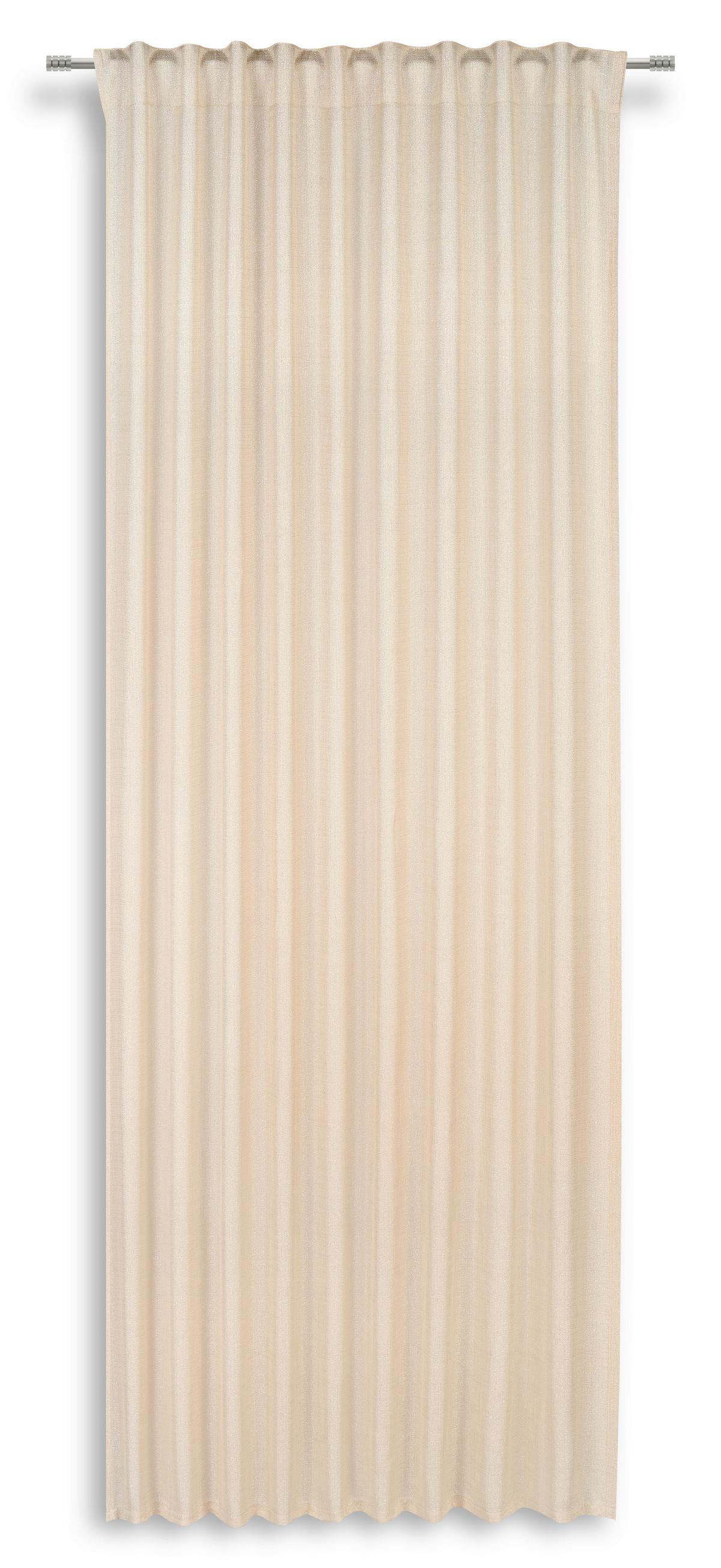 Vorhang mit Band Felicia 140x245 cm Beige - Beige, MODERN, Textil (140/245cm) - Luca Bessoni