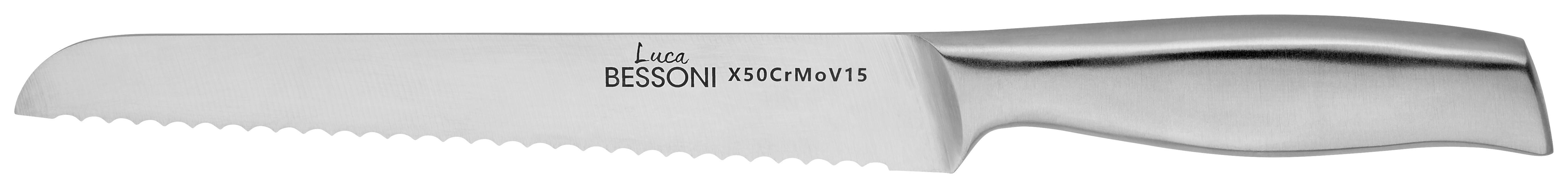 Kenyérvágó Kés Phil - Nemesacél, modern, Fém - Luca Bessoni