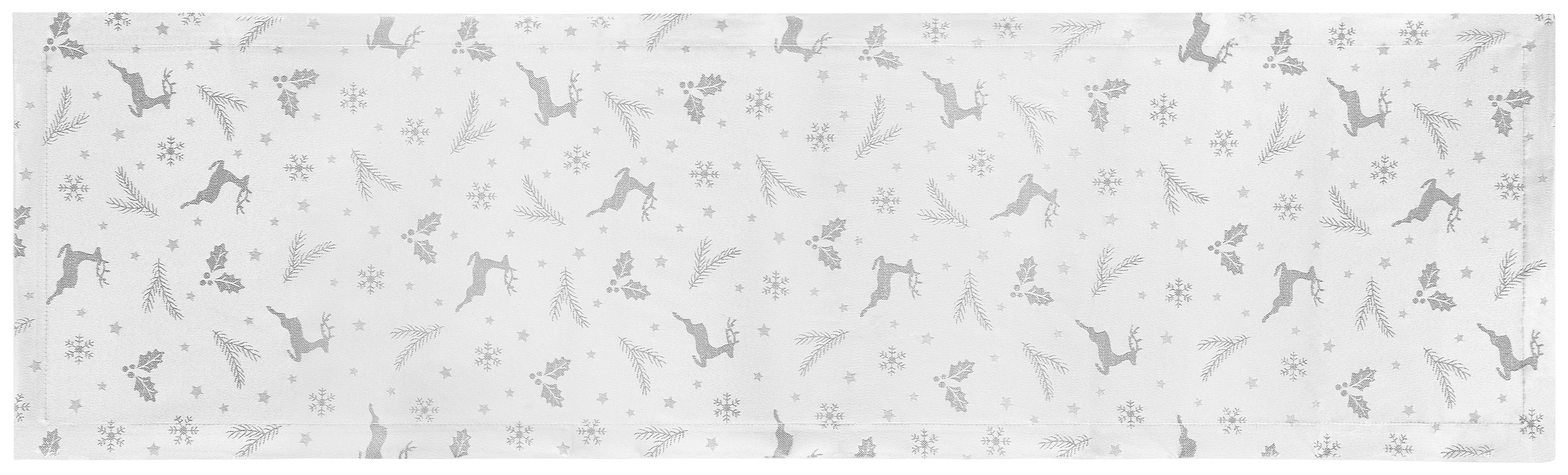 Tischläufer Lappland - Silberfarben, ROMANTIK / LANDHAUS, Textil (40/140cm) - James Wood