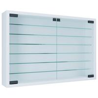 Hängevitrine Mandosa Xl B: 60 Cm Weiß Mit Glastüren - Weiß, MODERN, Glas/Holzwerkstoff (60/40/10cm) - MID.YOU