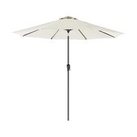 Sonnenschirm Beige Schwarz Bxl: 270x270 Cm - Beige/Schwarz, Basics, Textil/Metall (270/270cm) - Modante