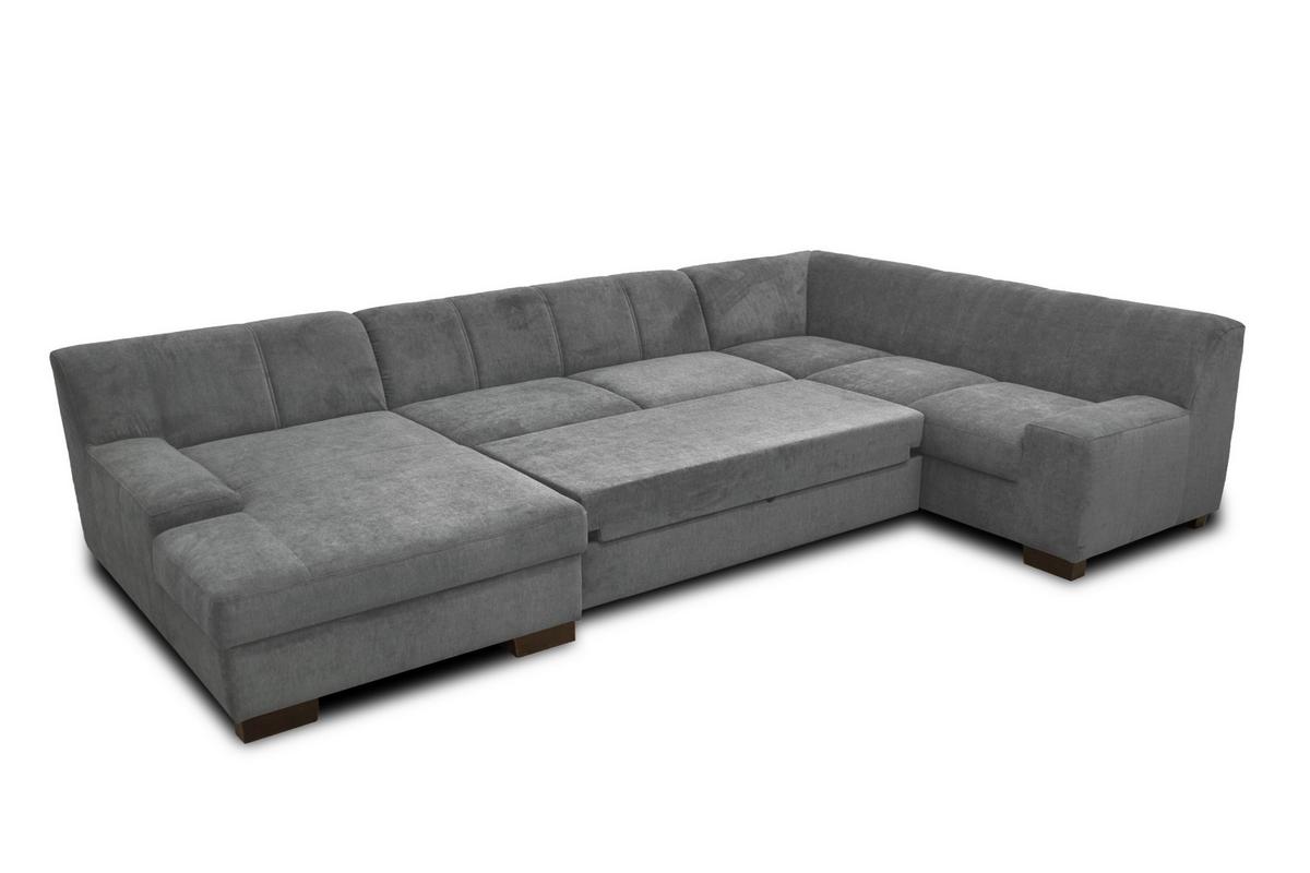 Wohnlandschaft Norma Anthrazit Webstoff - Wengefarben/Anthrazit, Design, Textil (153/328/212cm) - MID.YOU