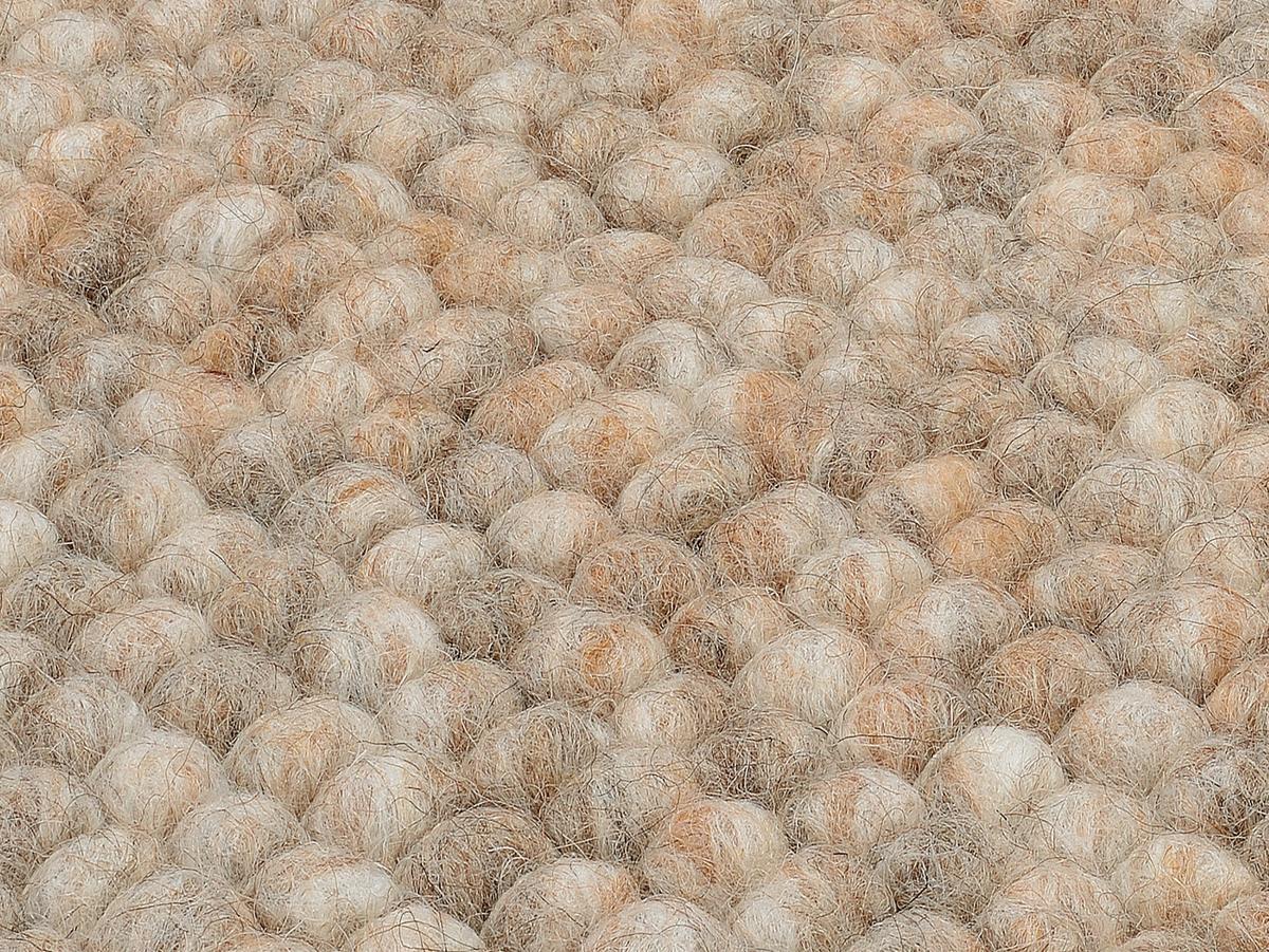 Handwebteppich Cappuccino Helsinki 80x300 cm, Wolle - Cappuccino, Basics, Textil (80/300cm) - Linea Natura