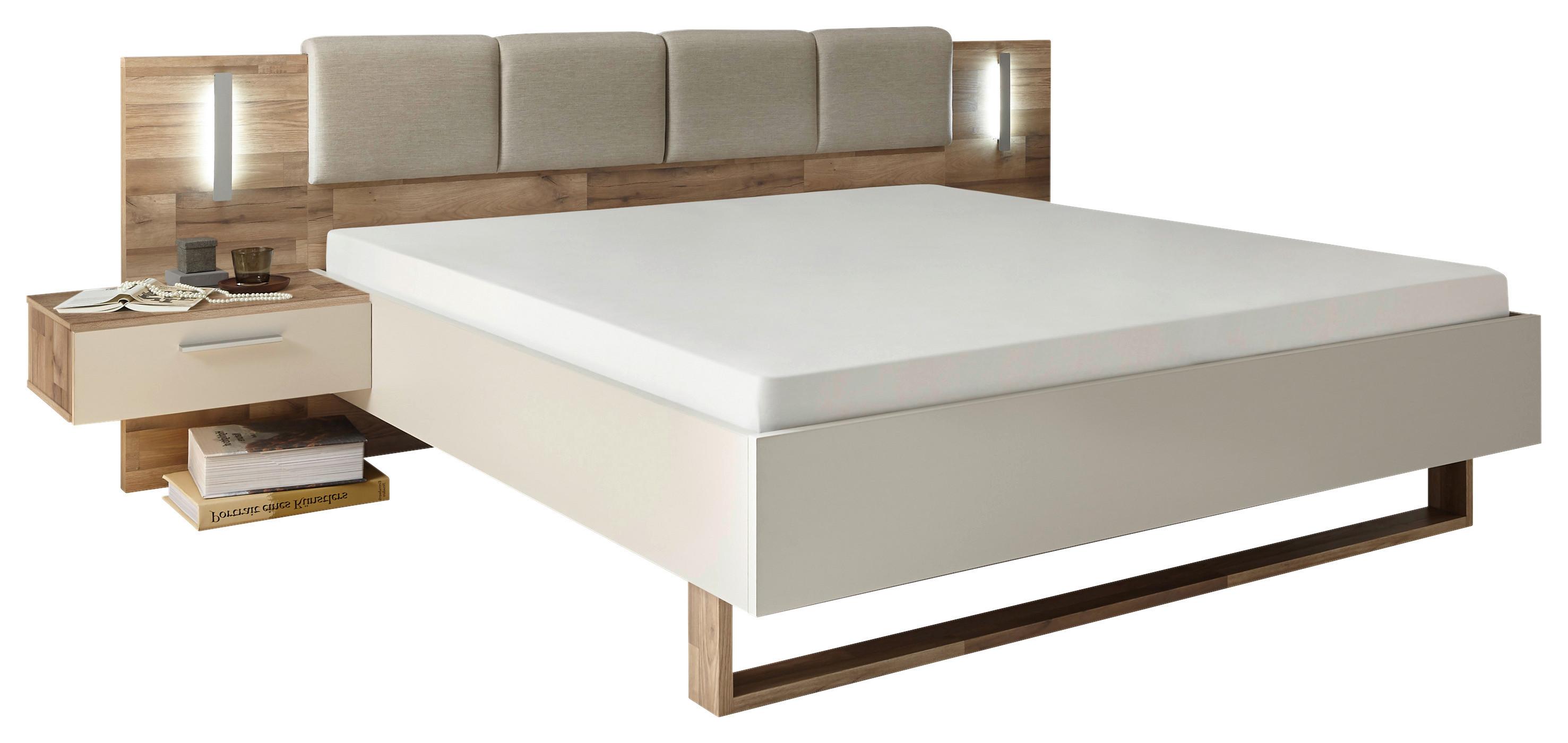 Doppelbett mit Nachtkästchen 180x200 cm Cadore