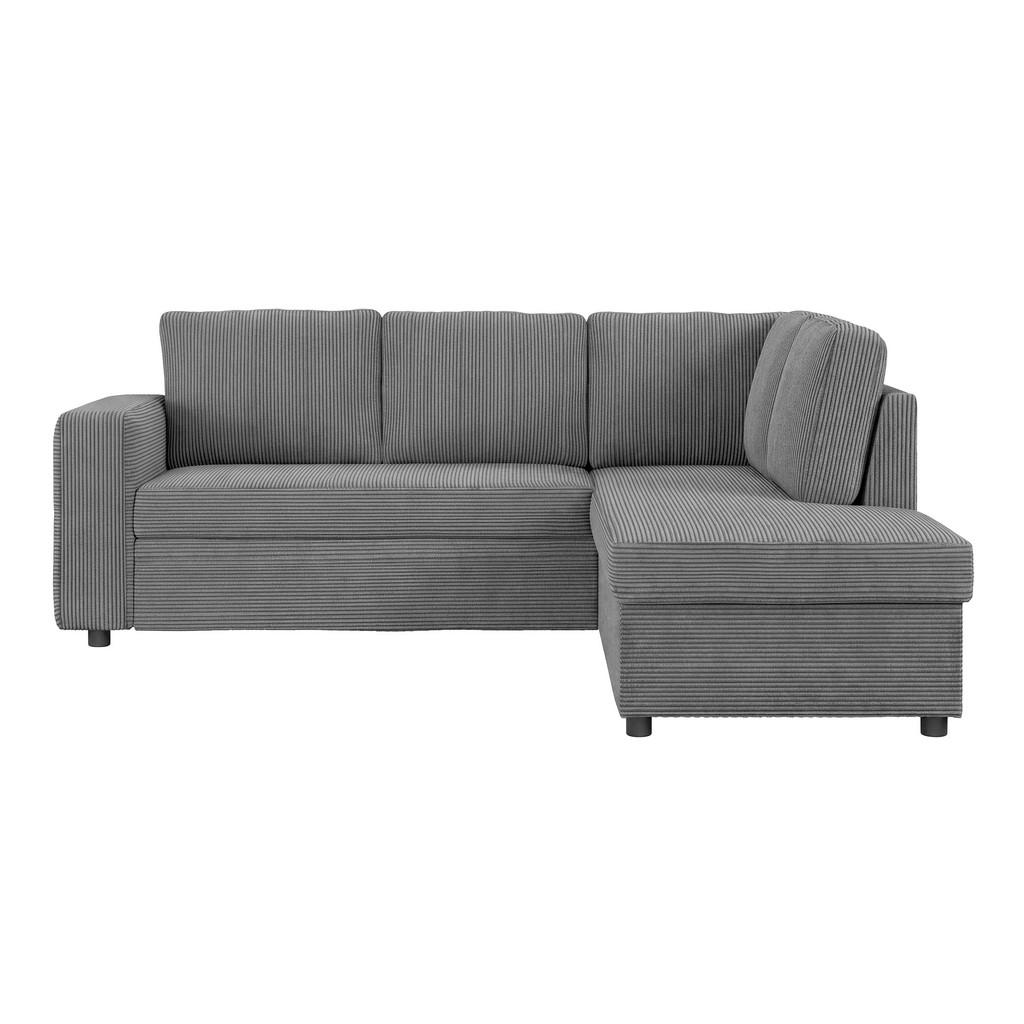 Ecksofa mit Schlaffunktion Toulouse anthrazit, 224x206cm
