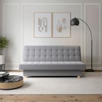 Schlafsofa Miko Hellgrau B: 192 cm - Hellgrau, Design, Textil (192/92/95cm) - MID.YOU