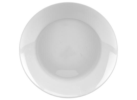 Lapostányér Olivia - Fehér, konvencionális, Üveg (25cm) Lapostányér Olivia - Fehér, konvencionális, Üveg (25cm)