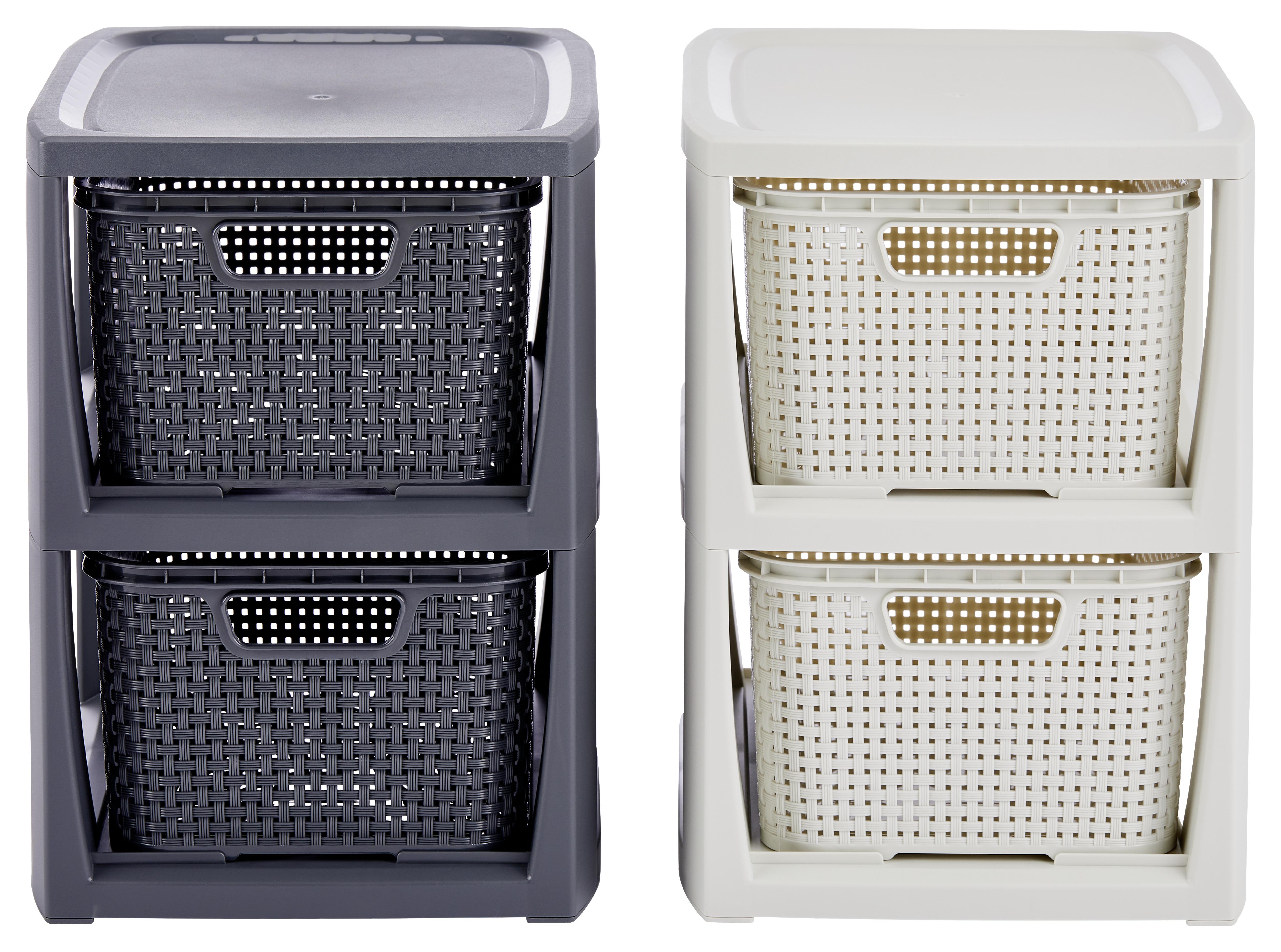 Schubladenbox RATTAN in zwei Farben