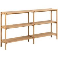Regál BRAIDWOOD farby dubu - farba duba, Trend, drevo (169/88,4/30cm) - MID.YOU