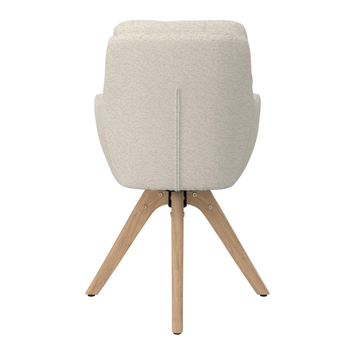 ŽIDLE S PODRUČKAMI JUANA - krémová/přírodní barvy, Moderní, dřevo/textil (61/93/65cm) - Bessagi Home