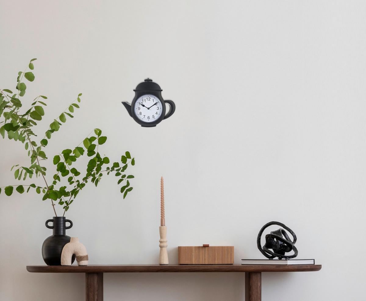 Wanduhr Resi - Schwarz/Weiß, Design, Kunststoff/Metall (25,5/23,2/4,2cm) - Luca Bessoni