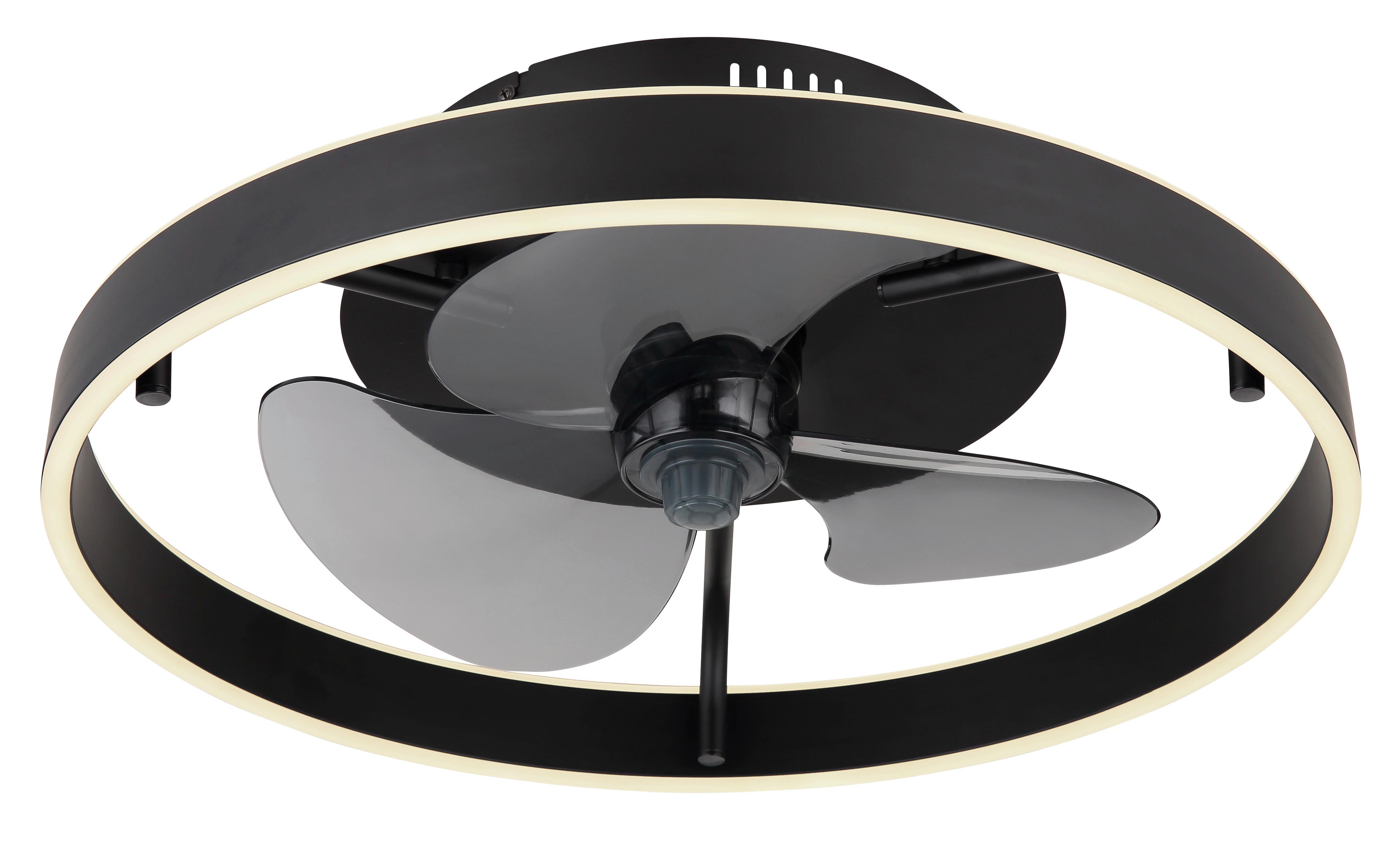 Deckenventilator Conway Schwarz Weiß D: 50 Cm