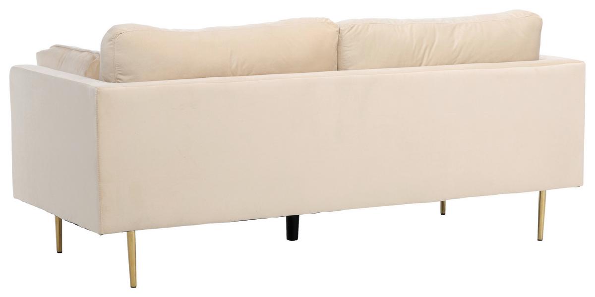 2-sitzer-sofa Boom - Beige/Goldfarben, Design, Textil/Metall (203/84/90cm) - Livetastic