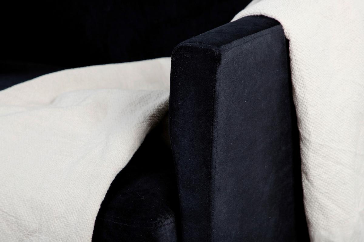 Sessel Zoom - Schwarz, Design, Textil/Metall (95/80/84cm) - Livetastic