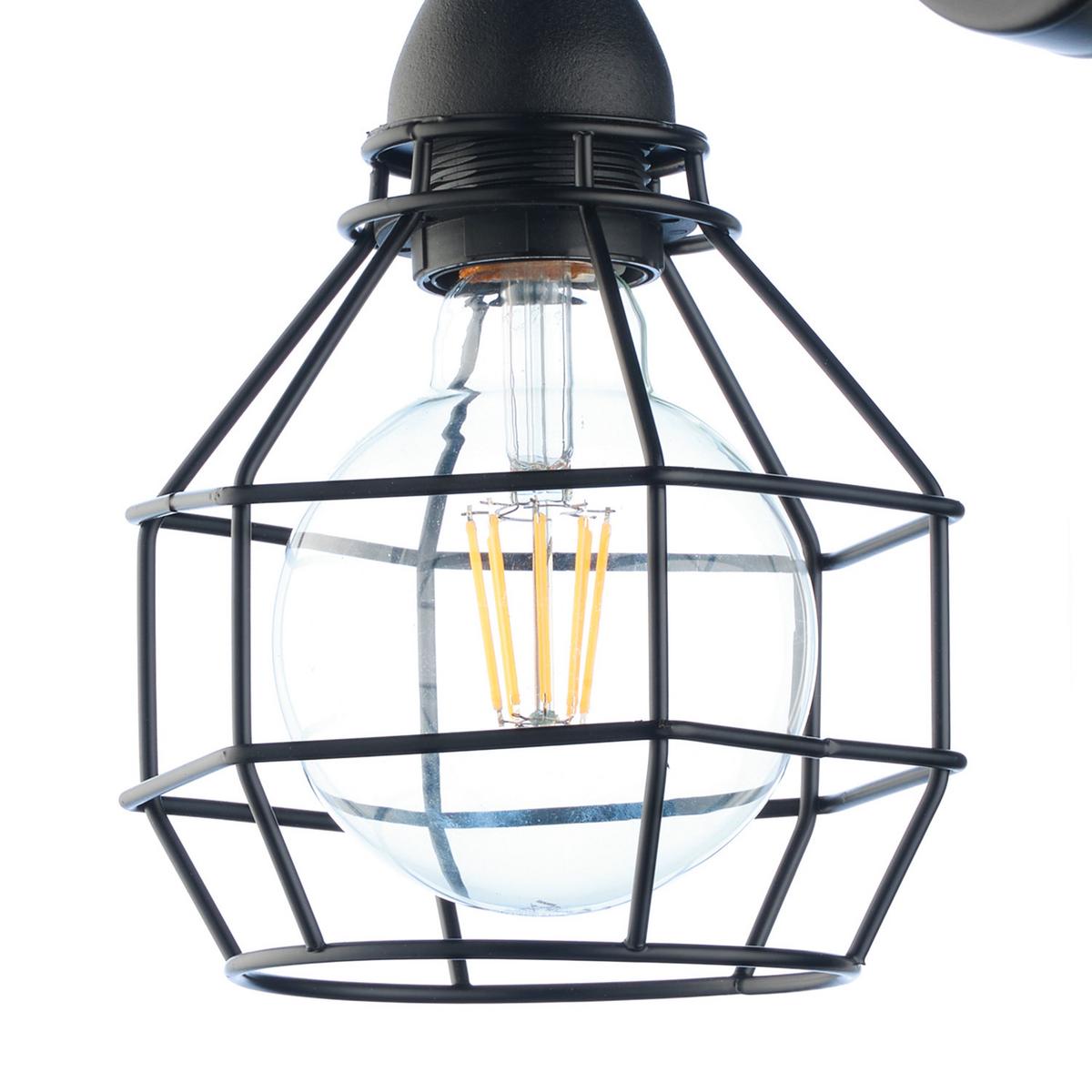 Wandleuchte 4859/App - Schwarz, Basics, Metall (16/23cm)