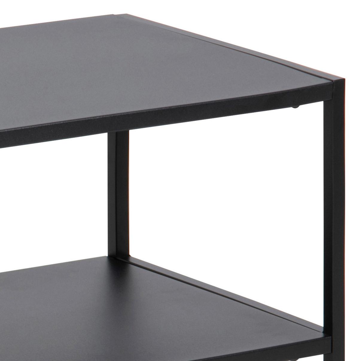 Cipőspolc Newton 70/45,5cm - fekete, Trend, fém (70/45,5/33cm) - MID.YOU
