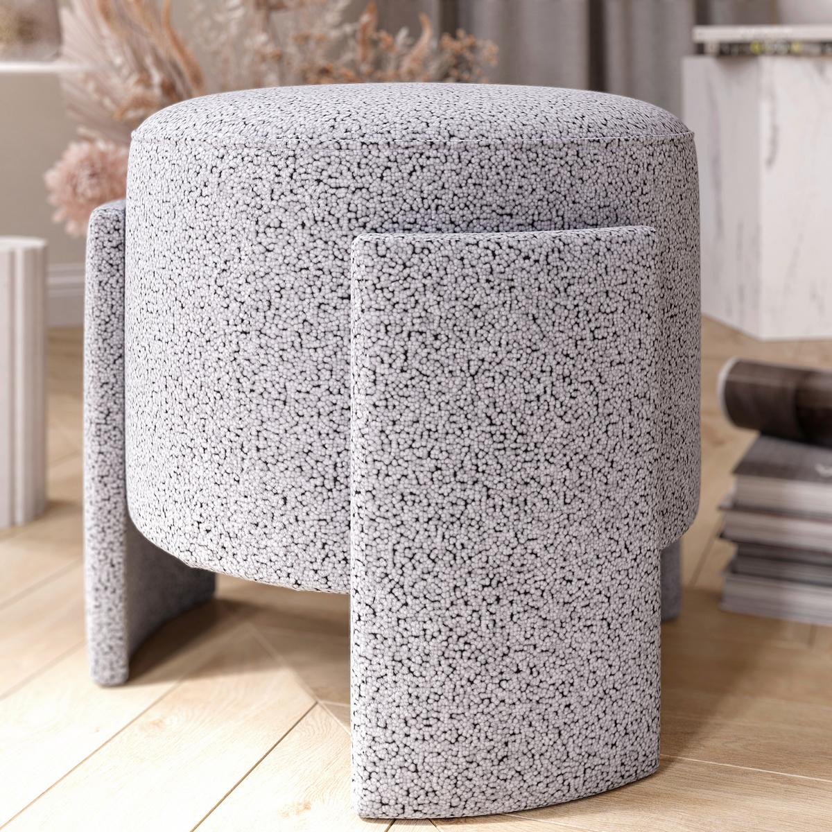 Hocker Ash, Grau B: 39 cm - Grau, Design, Textil (39/40/39cm) - Livetastic