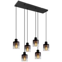 ZÁVĚSNÉ SVÍTIDLO ESTELLE - černá, kov/sklo (77/18/120cm) - Mömax