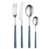 sada príborov HIVE - svetlomodrá/farba ušľachtilej ocele, Basics, kov/plast (25,5/7/5,3cm) - Pintinox