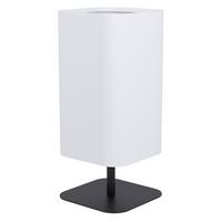 Tischleuchte 98872 Guerima - Schwarz/Weiß, Basics, Textil/Metall (18,5/18,5/42cm) - Eglo