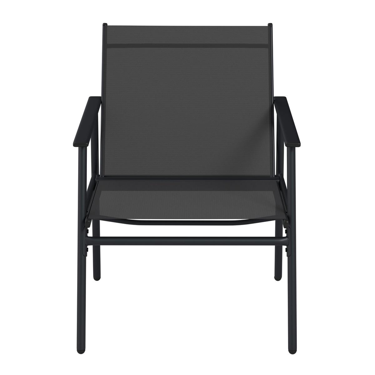Loungegarnitur Cartagena - Dunkelgrau/Grau, MODERN, Textil/Metall - Beldano