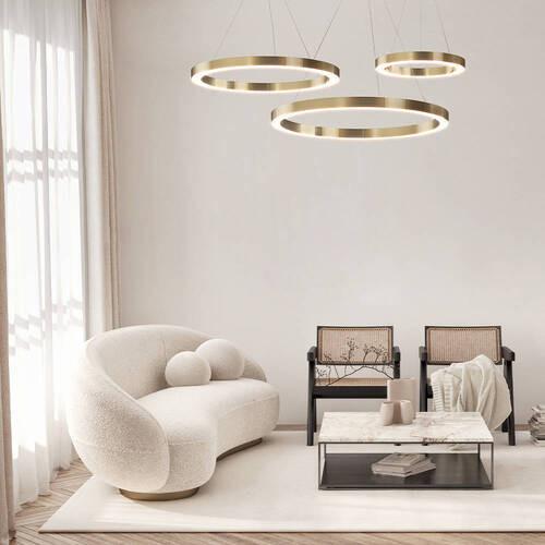 Pendelleuchte Saturno - Messingfarben, Trend, Metall (80/5cm) - MAYTONI