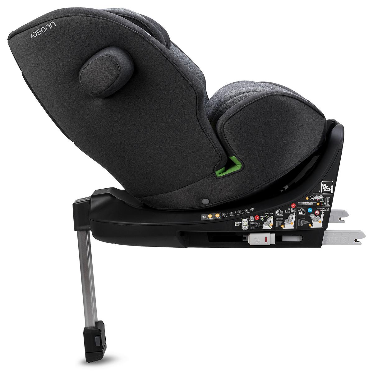 Reboarder-kindersitz Kinderautositz One360 Sl - Grau, Basics, Kunststoff (48/43cm) - Osann