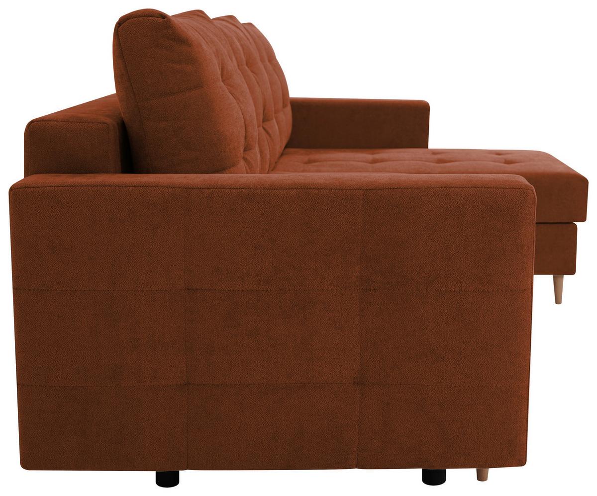 Ecksofa Asti Rostfarben S: 232x141x cm - Rostfarben, Design, Textil (232/141cm) - MID.YOU