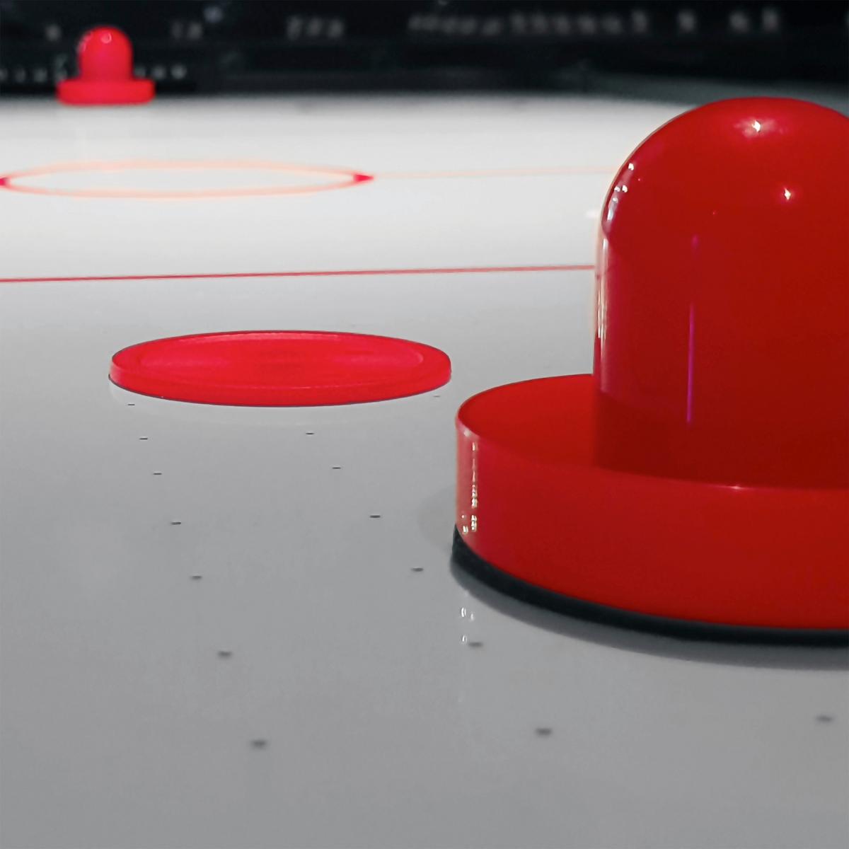Tisch-eishockey L: 152cm Schwarz + Puck Und Zwei Tore - Schwarz, KONVENTIONELL, Holz (73/79/152cm) - Ambia Garden