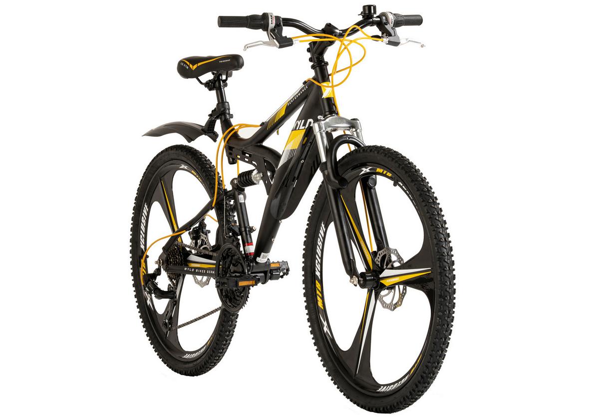 Mountainbike 415m - Schwarz, MODERN, Metall (25/140cm)