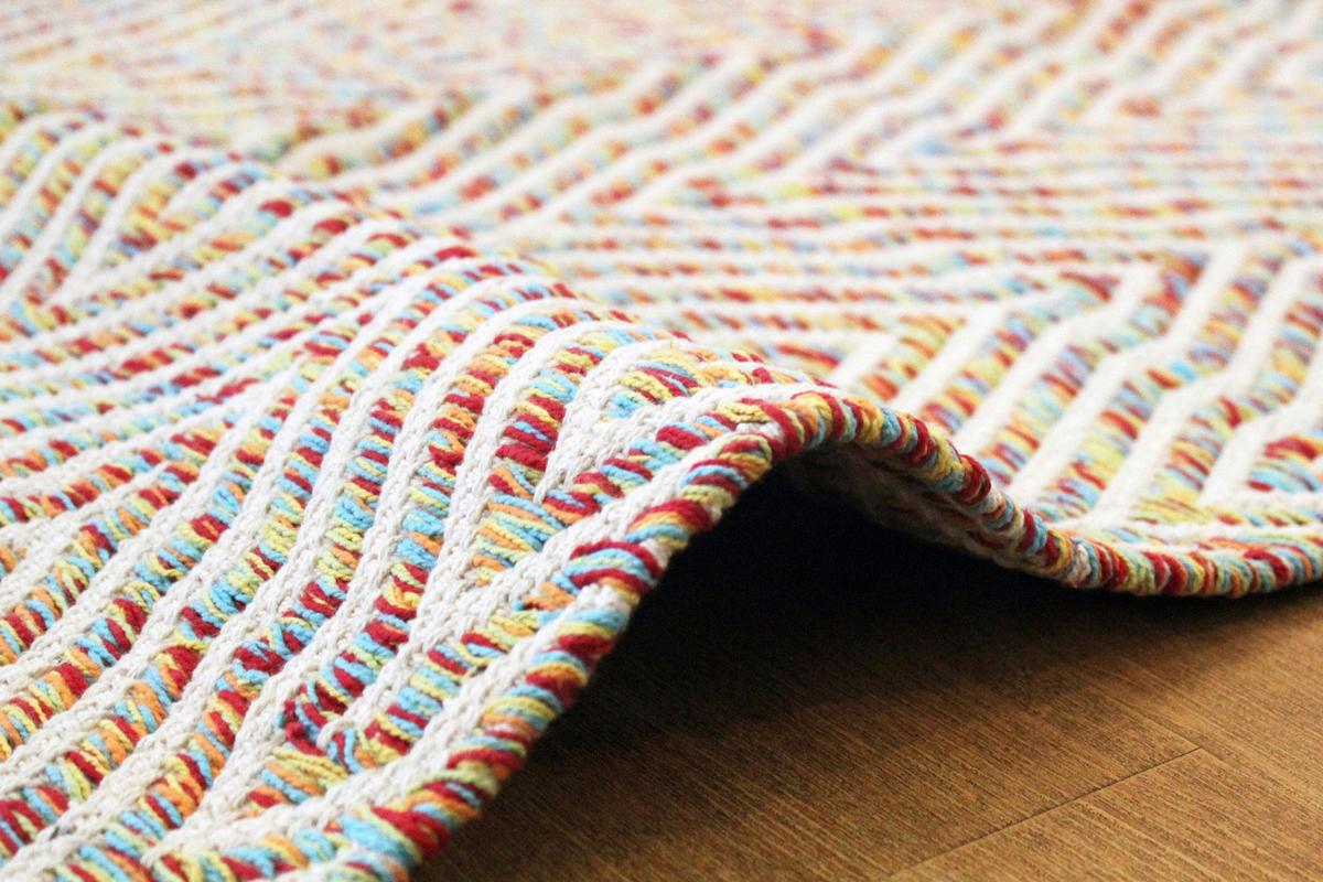 Flachwebteppich Aperitif Multicolor, 80x150 cm - Multicolor, LIFESTYLE, Textil (80/150cm)