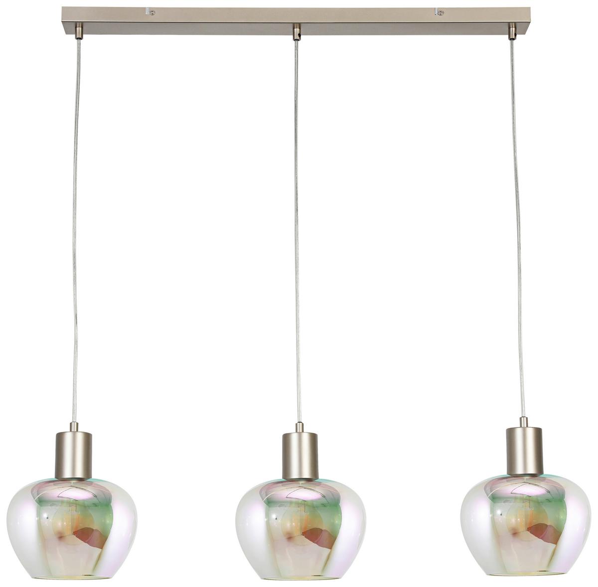 ZÁVĚSNÉ SVÍTIDLO RENI - průhledné/vícebarevná, Moderní, kov/plast (86/18/120cm)