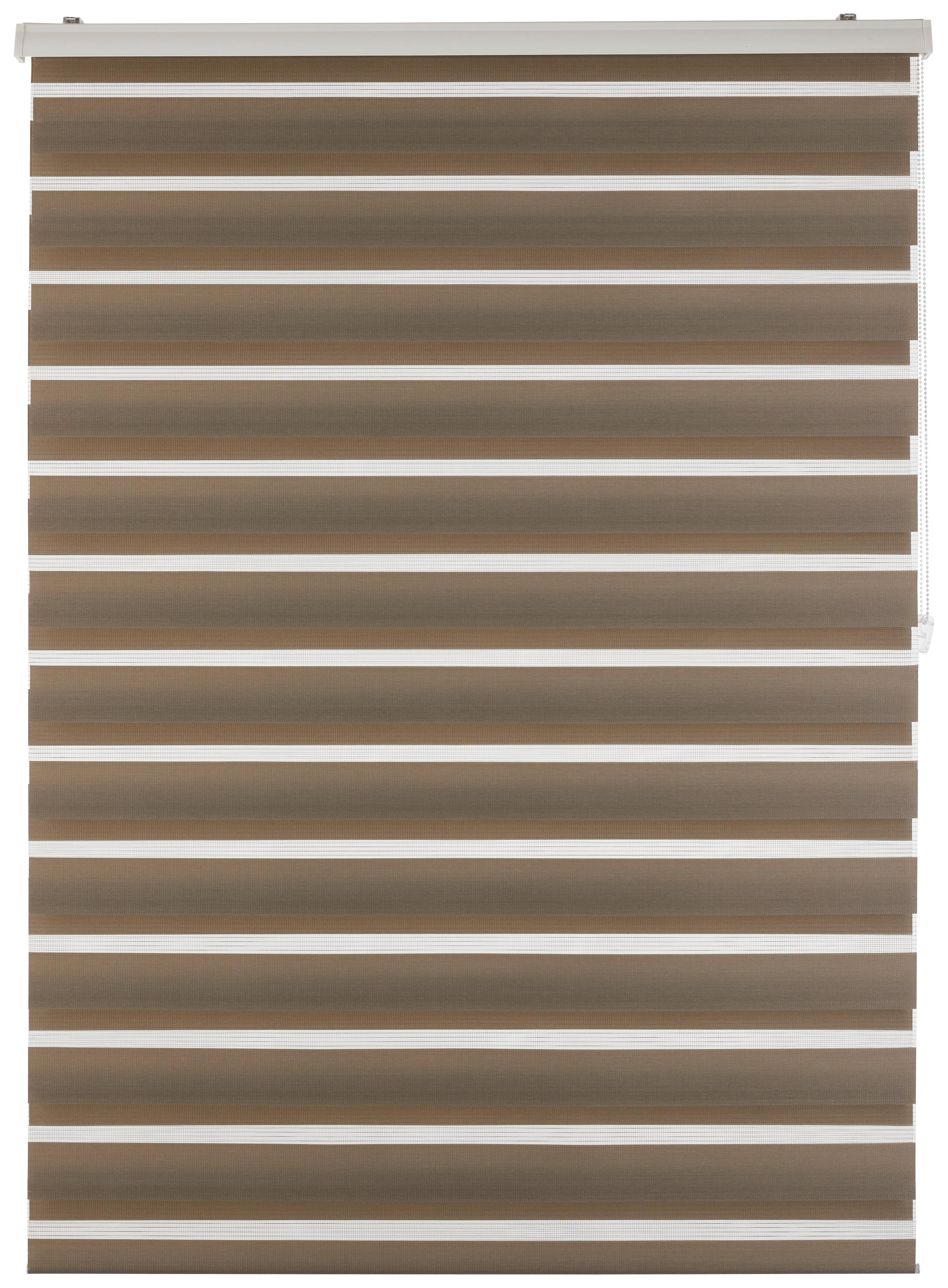 Dvojitá roleta Thomas, 120/160cm, hnedosivá - sivohnedá, textil/plast (120/160cm) - Premium Living