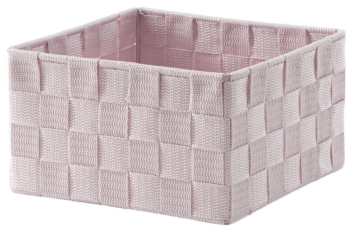 KOŠÍK NELLY - čierna/orgovánová, kov/plast (19/19/11cm) - Mömax