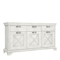 Sideboard B: 178,3 Cm Kashmir, Pinienfarben/weiß - Weiß/Pinienfarben, ROMANTIK / LANDHAUS, Holzwerkstoff/Kunststoff (178,3/95,9/48,2cm) - MID.YOU