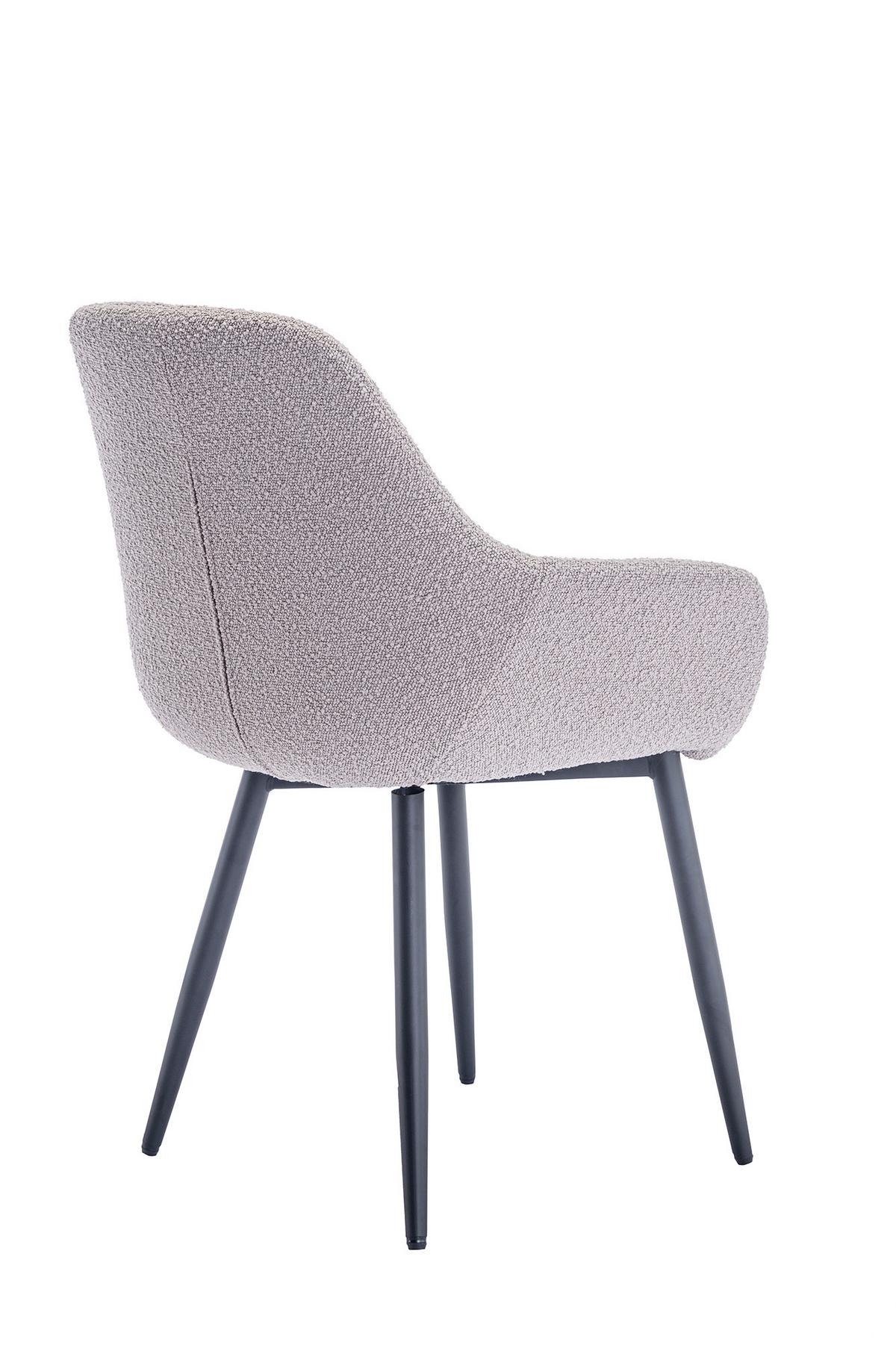 Stuhl-set Taupe B: 64 Cm - Taupe/Schwarz, MODERN, Textil/Metall (64/86/59cm) - Livetastic