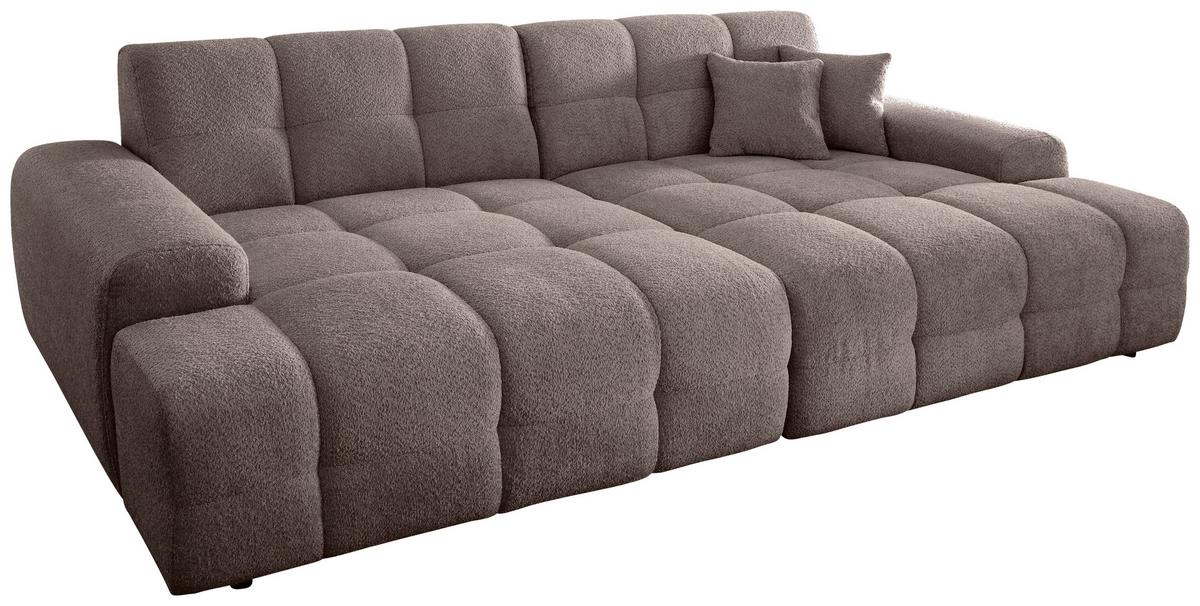 Bigsofa Bosco, Taupe B: 304 cm - Taupe/Schwarz, MODERN, Textil (304/87/155cm) - Livetastic