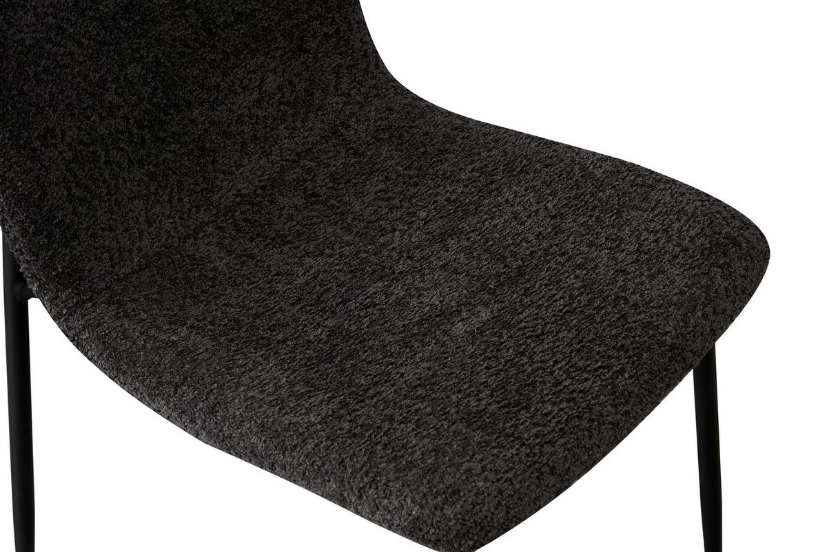 Židle Mila, šedá - šedá/černá, Moderní, kov/dřevo (43/82/57cm) - Mömax